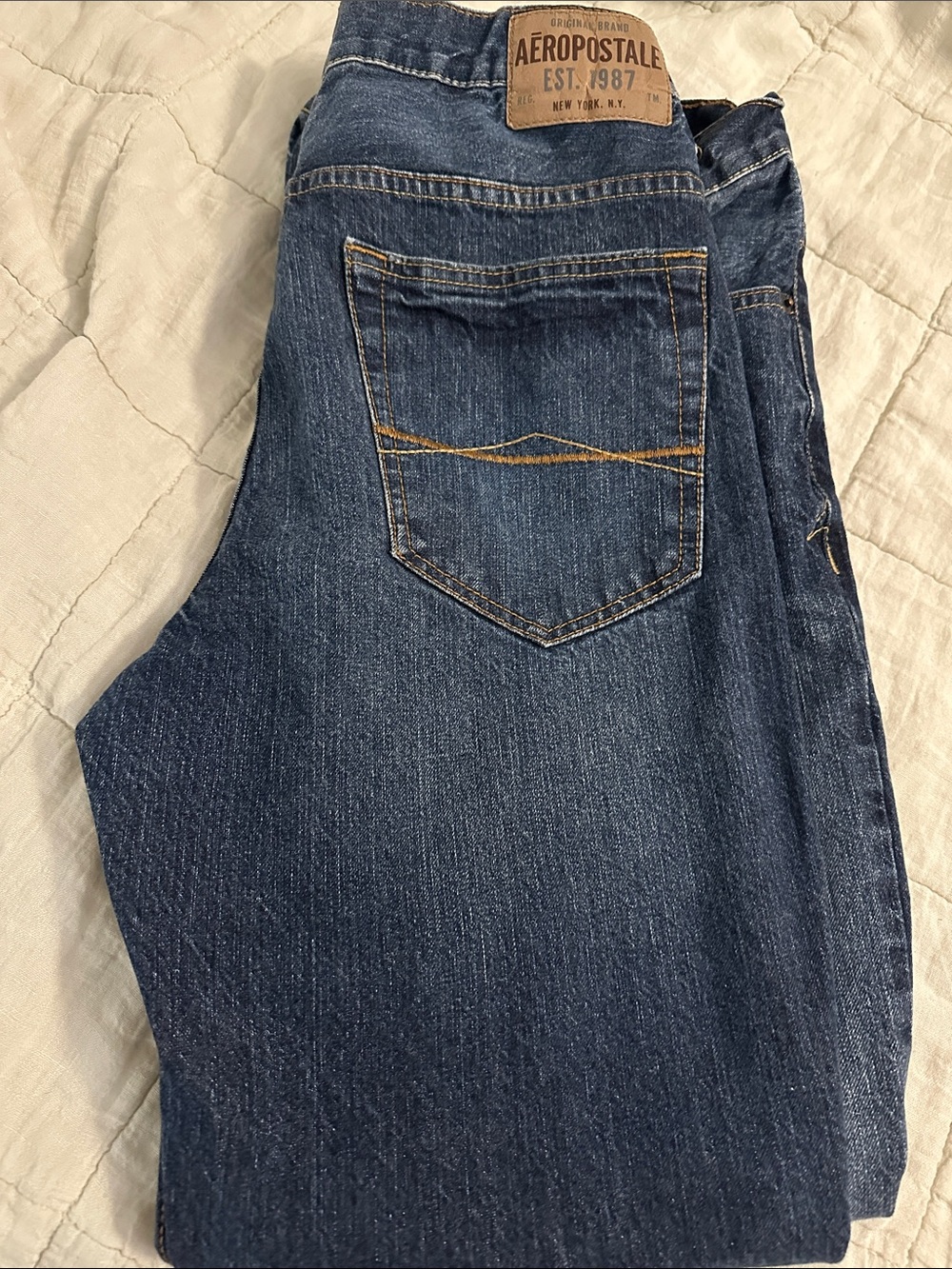 New Aeropostale Men’s Dark Blue Benton original bootcut 34x30 Jeans